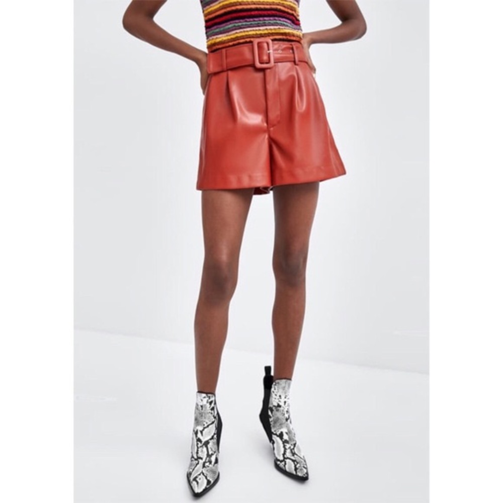 Zara Pleather Shorts